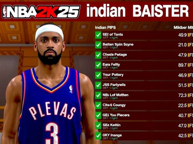 Indian Roster in NBA 2K25 MVP Whiz